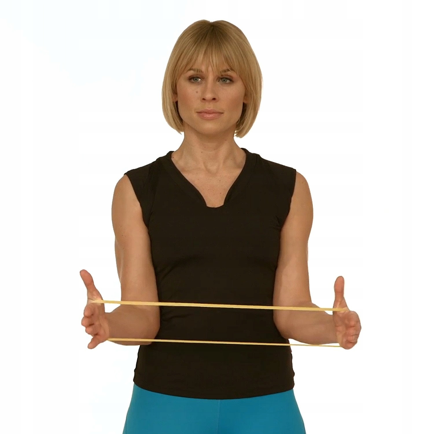 Guma do ćwiczeń Taśma PINOFIT Miniband niebieska - bardzo mocny opór Stan opakowania oryginalne