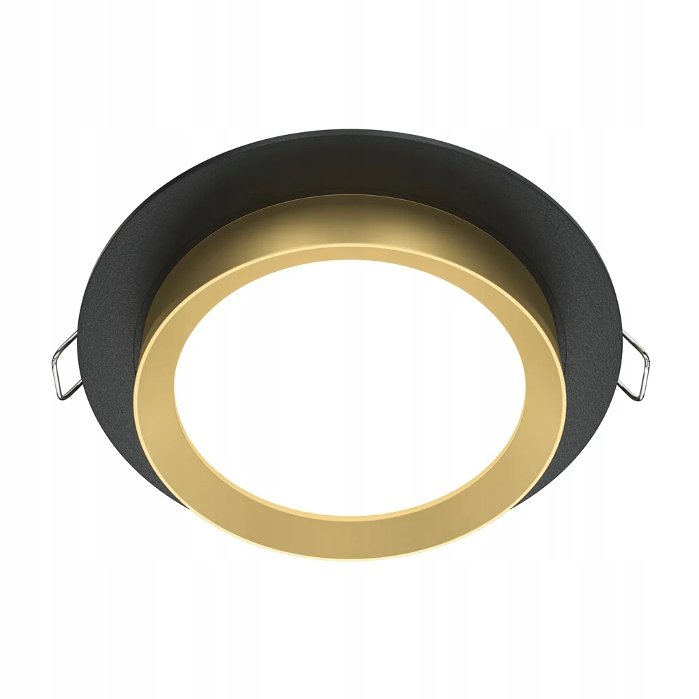 Stropní bodové svítidlo kulaté, černé, zlaté Maytoni