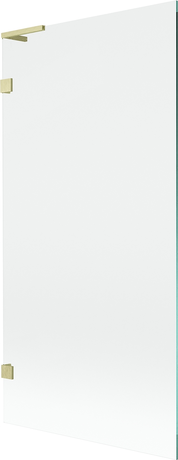 Mexen Lunar L vanová zástěna 1-křídlová 90 x 150 cm, transparentní, zlatý k