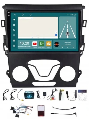 Rádio Navigace Android Carplay Ford Mondeo V 5 MK5 2014-2019 8/256GB Sim