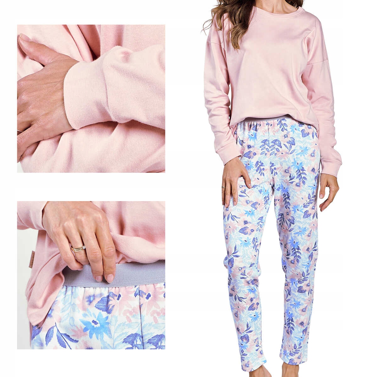 Taro Dámské pyžamo 100% bavlna Sylvie 3239 růžové XL