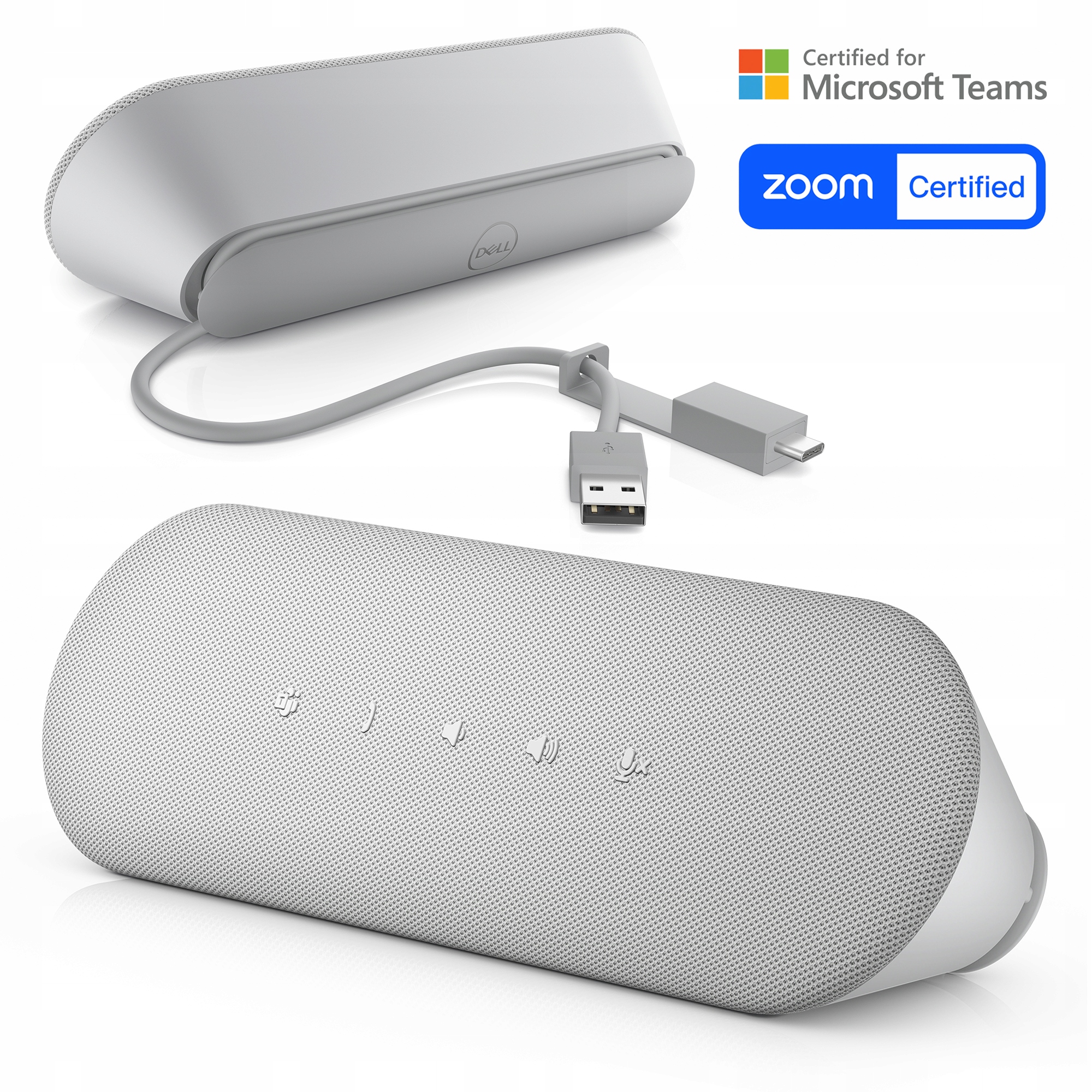 Soundbar Dell Zestaw Głośnomówiący Głośnik Mikrofon Usb-c/a Ms Teams Zoom