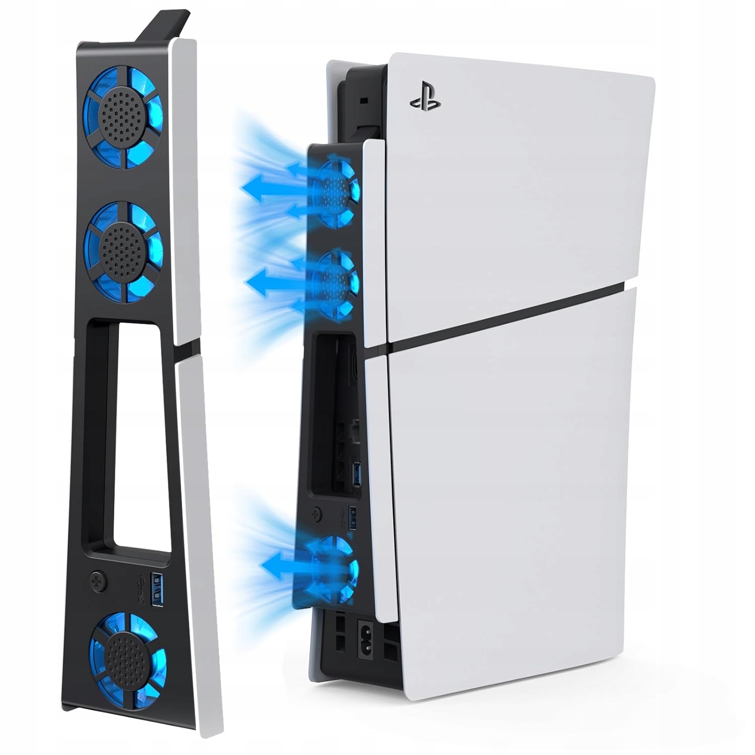 WENTYLATOR WIATRAK CHŁODZĄCY + USB DO PLAYSTATION 5 SLIM