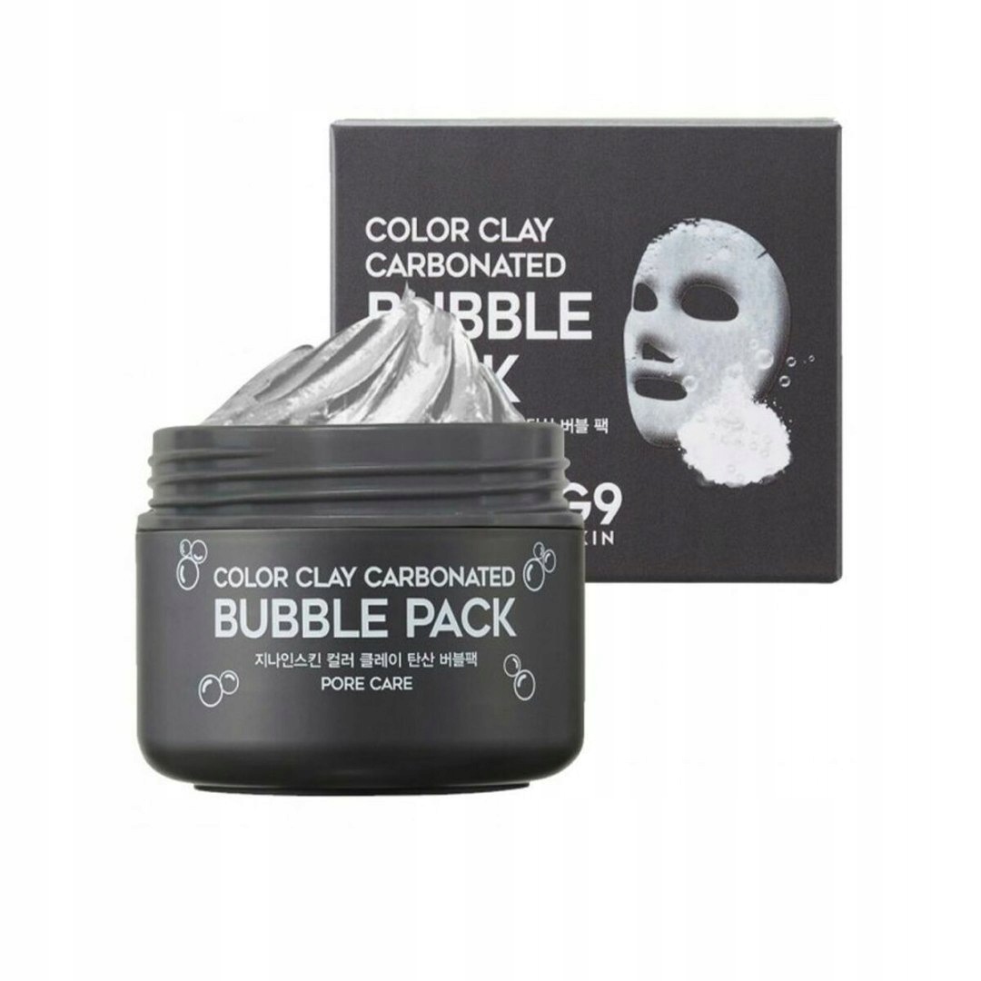 Čisticí maska na póry G9 Skin Bubble Pack popelavý jíl