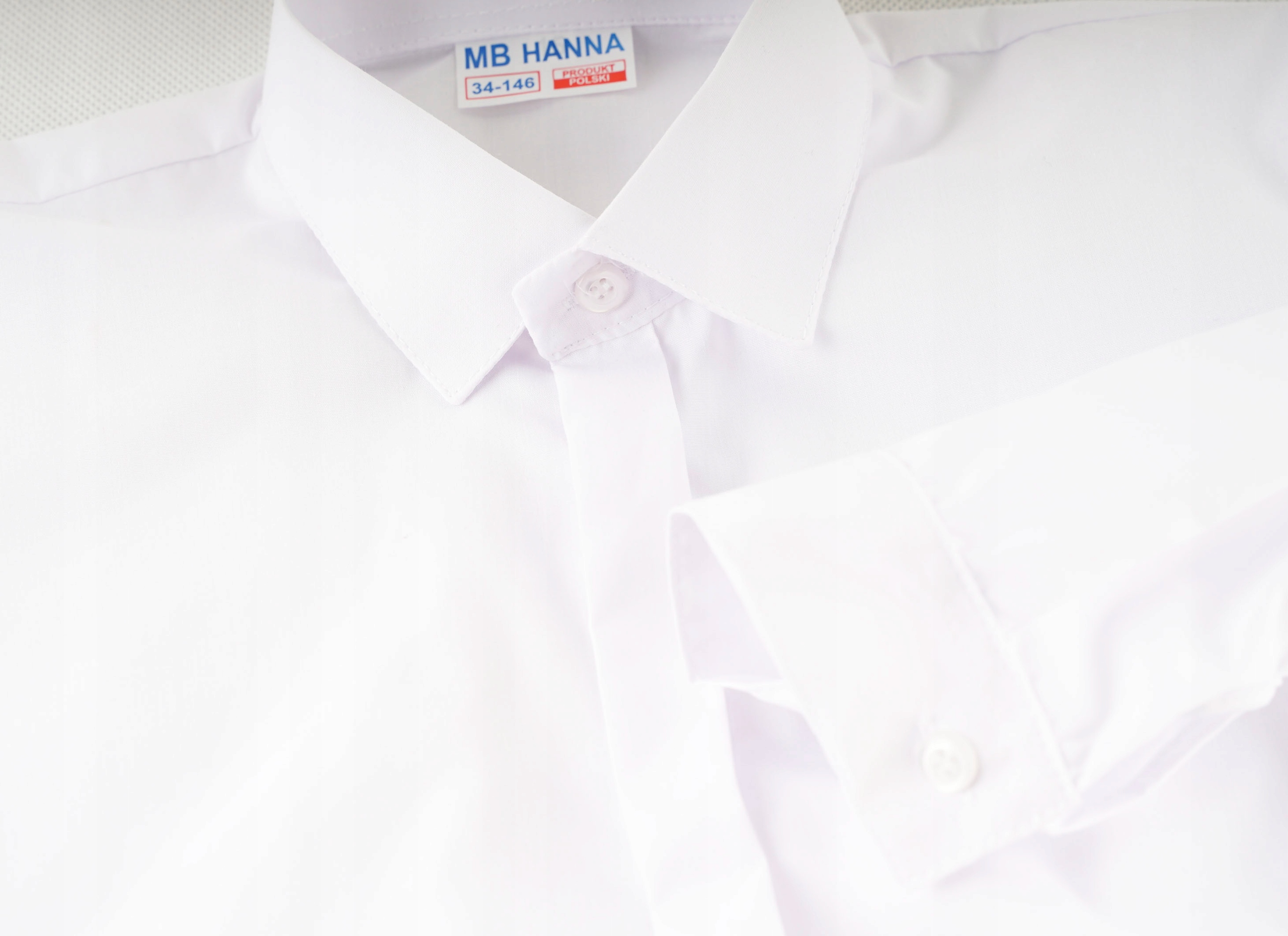 KOSZULA CHŁOPIĘCA młodzieżowa KRÓTKI RĘKAW gładka BIAŁA REGULAR MB PL 170 Marka Inna marka