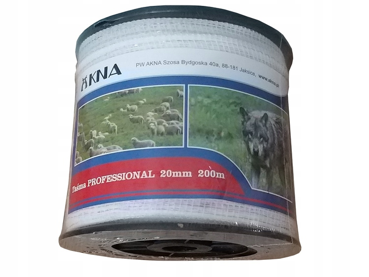 

Taśma Professional 20mm 200m Biała Akna