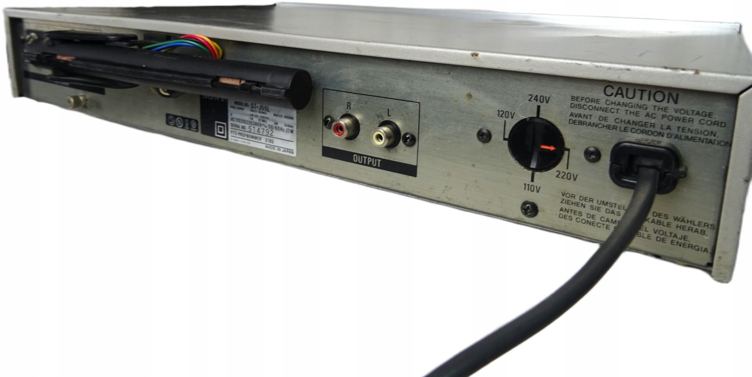 Tuner FM Stereo FM-AM SONY ST-J55L FM, MW, LW Vintage Japan Radio AM FM