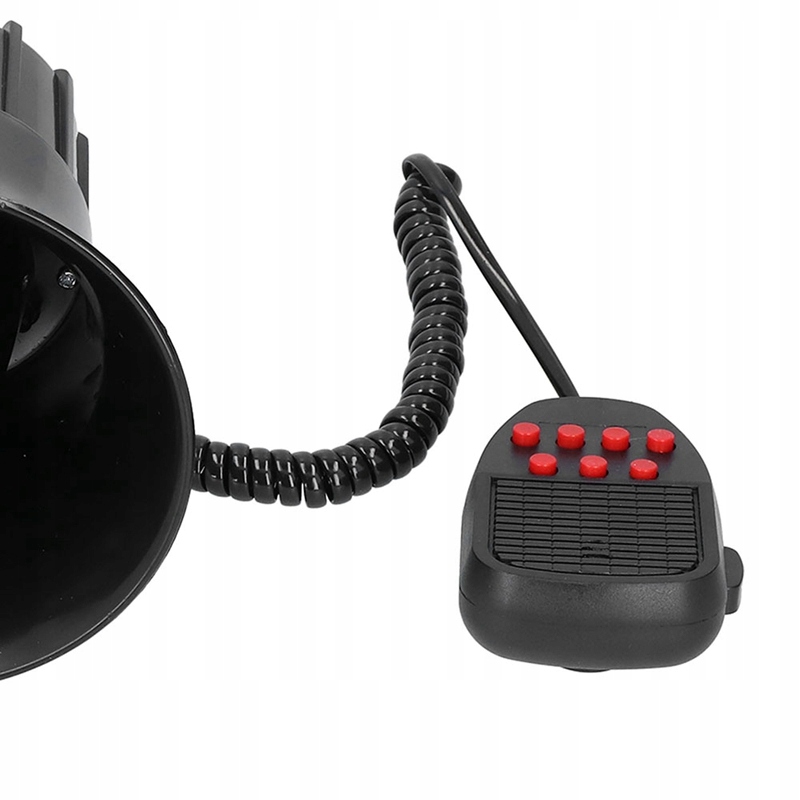 MEGAFON SYRENA TUBA 7 TON SYGNAŁÓW POLICJA STRAŻ TIR 12V FANFARA GŁOŚNA Waga produktu z opakowaniem jednostkowym 3 kg