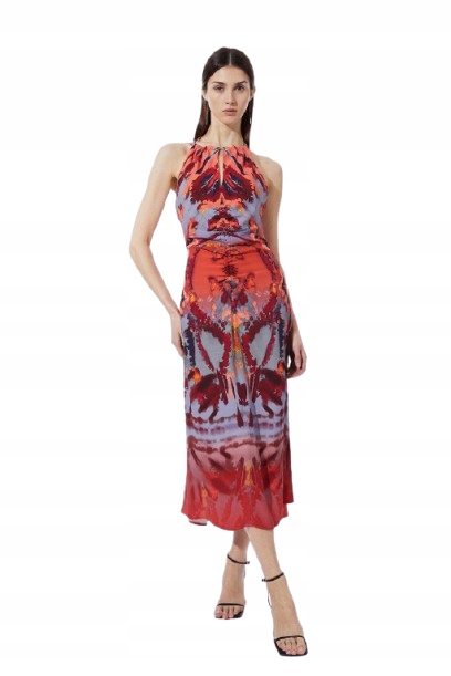 Karen Millen Petite Šaty MIDI S Vázáním Petite Petite 40 B1F