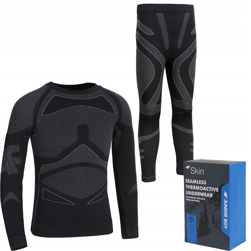 4F Dzicięca Juniorska Bezszwowa Bielizna Termoaktywna rozm 140/146