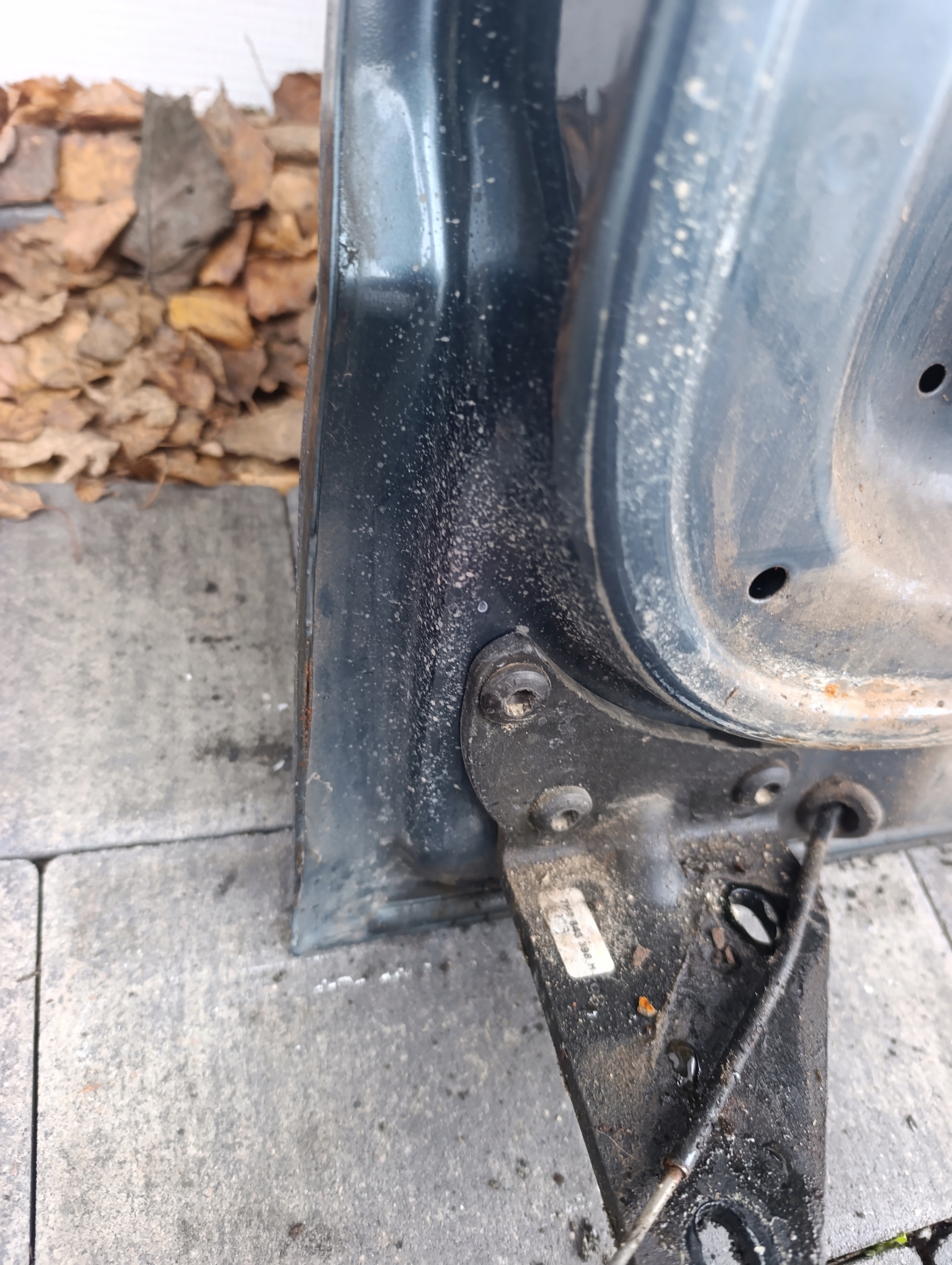 door sliding VW T5 T5 lift side right szare LD7U