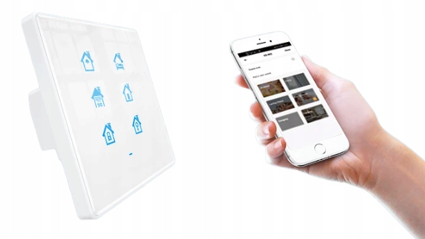 PRZEŁĄCZNIK PILOT SCEN SMART WIFI SZKLANY DOTYKOWY TUYA LED Stan opakowania oryginalne