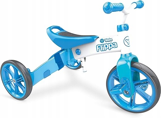 Rowerek Biegowy Dziecięcy 2w1 Velo Filppa Niebieski Dla Dzieci