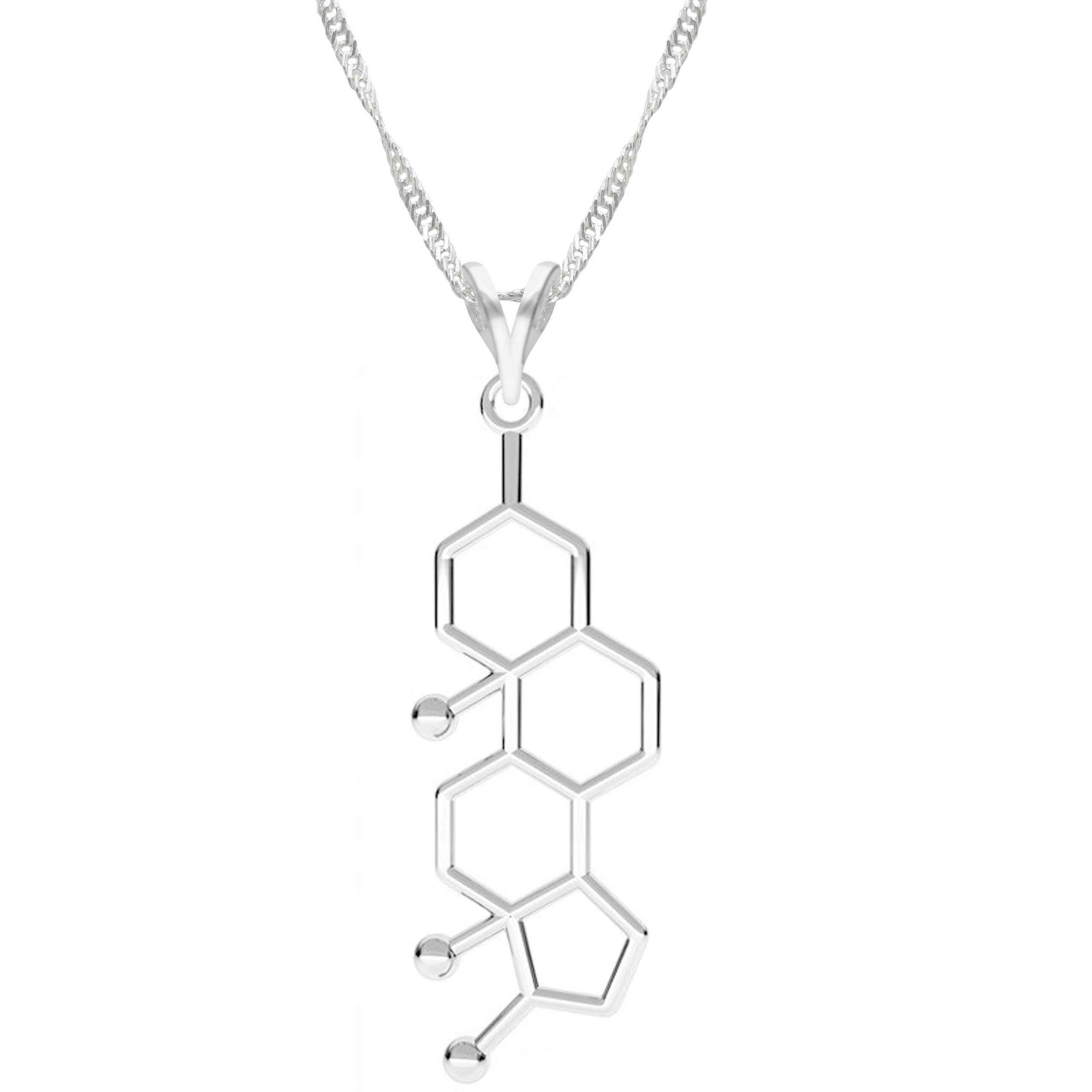 Stříbrný řetízek náhrdelník ryzost 925 Vzor Testosteron