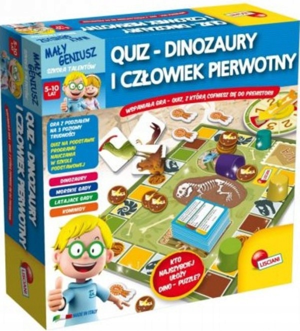

Gra Mały Geniusz Quiz Dinozaury