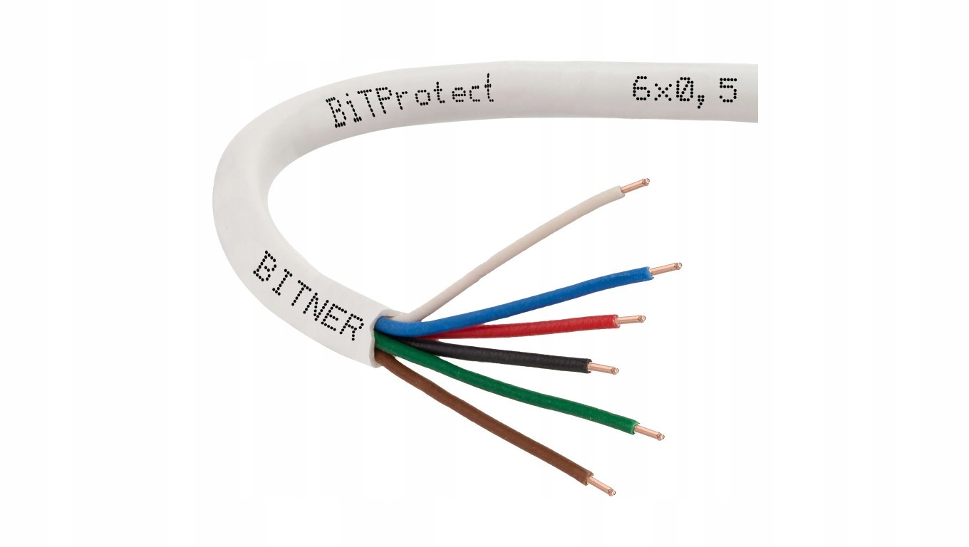 Przewód Alarmowy Ytdy 6x0,5 Bitner 300m Kabel Do Alarmu Domofonu LA0052 300