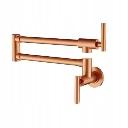 Skladacia nástenná kuchynská batéria Medená Matná nad doskou