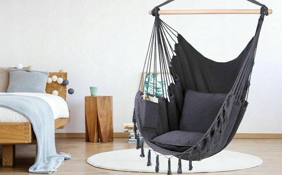 FOTEL WISZĄCY HUŚTAWKA KOKON BUJANY BRAZYLIJSKI Stan opakowania oryginalne