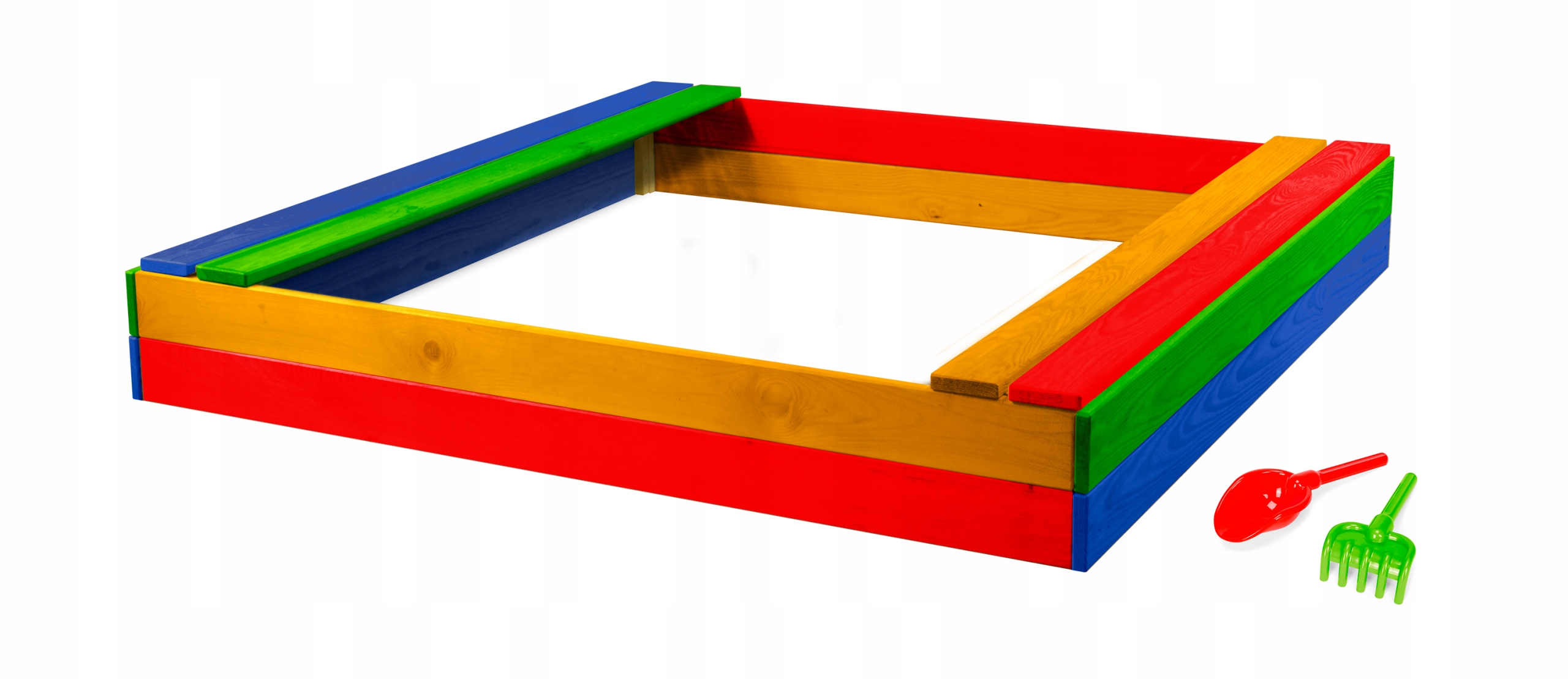 PIASKOWNICA Z ŁAWECZKAMI DLA DZIECI 150X150 GRATIS Długość 150 cm