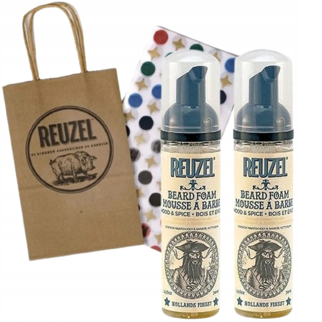 Zestaw Reuzel Odżywka do brody w piance Beard Foam 70ml x 2szt