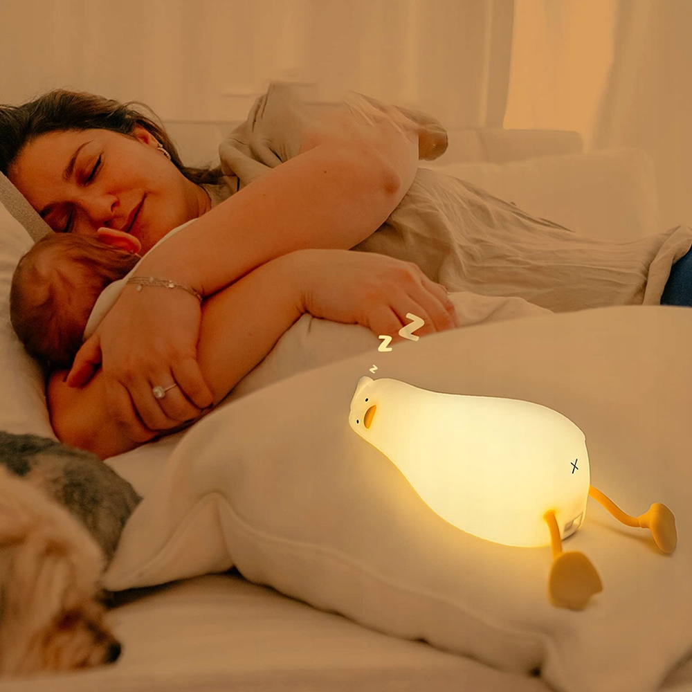 LAMPKA NOCNA KACZKA BEZPRZEWODOWA SILIKONOWA 1200mAh TRZY POZIOMY JASNOŚCI Rodzaj gwintu zintegrowane źródło LED
