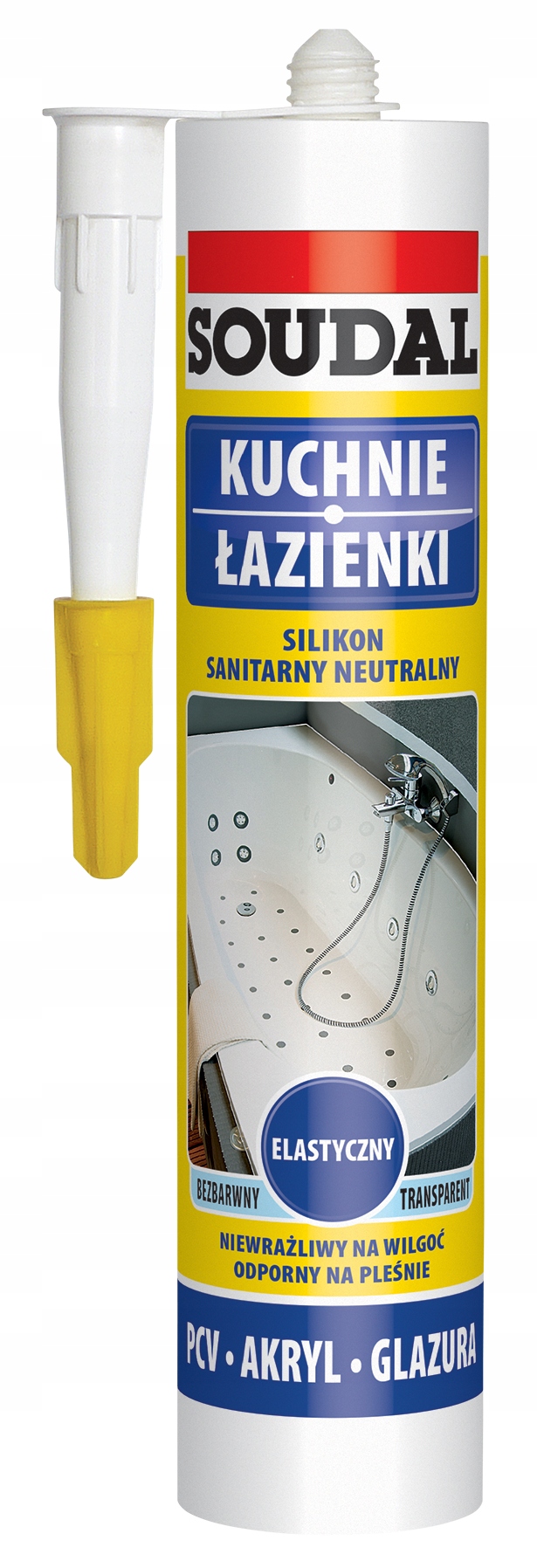 

Soudal Silikon sanitarny neutralny 280ml biały