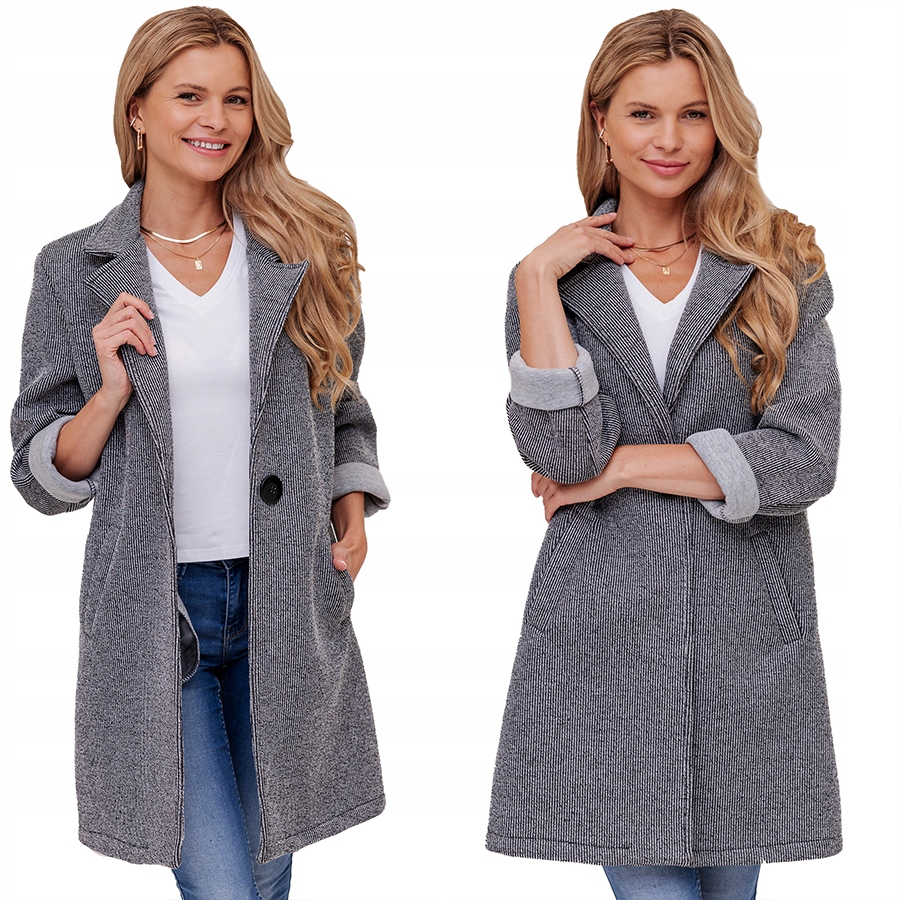 Přechodná Italská Sako Bunda Na Knoflík Jarní Barvy – Univerzální