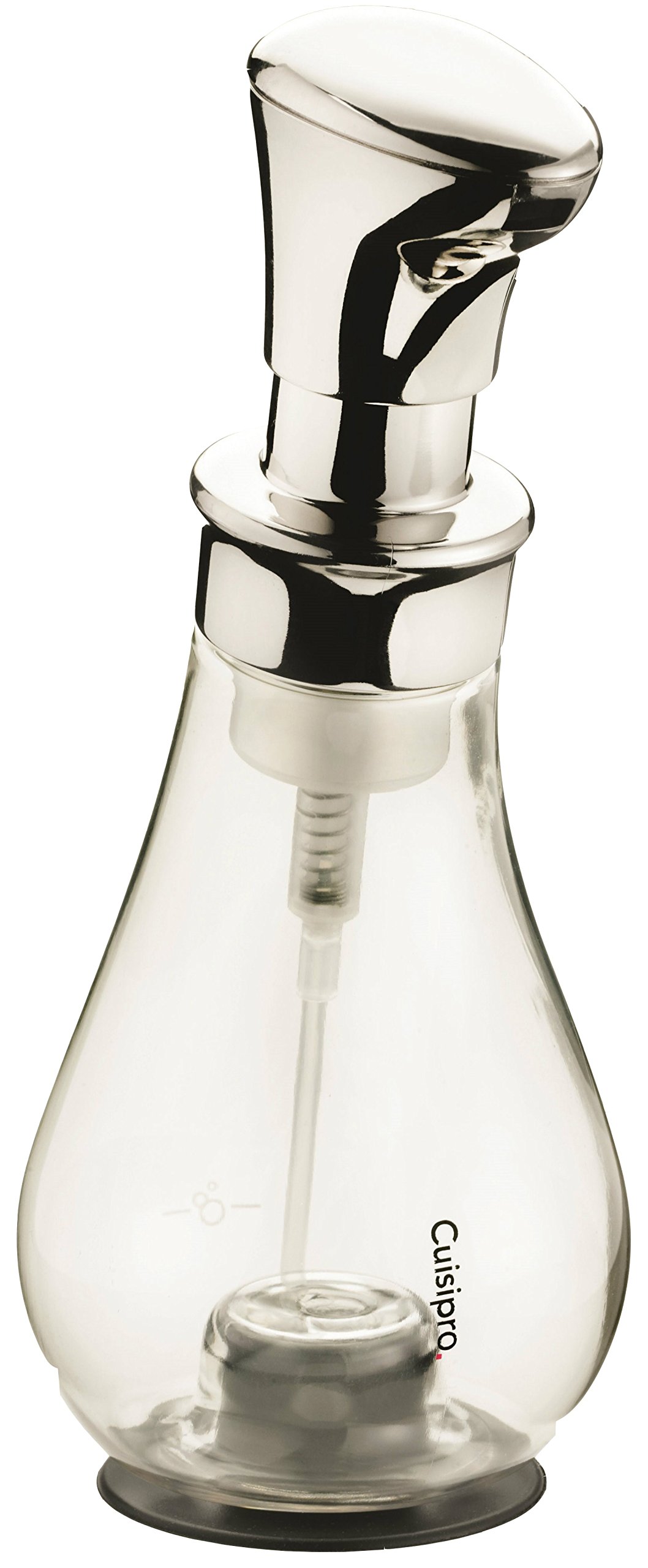 Ruční dávkovač mýdla na desku Cuisipro 390 ml bezbarvý, stříbrný