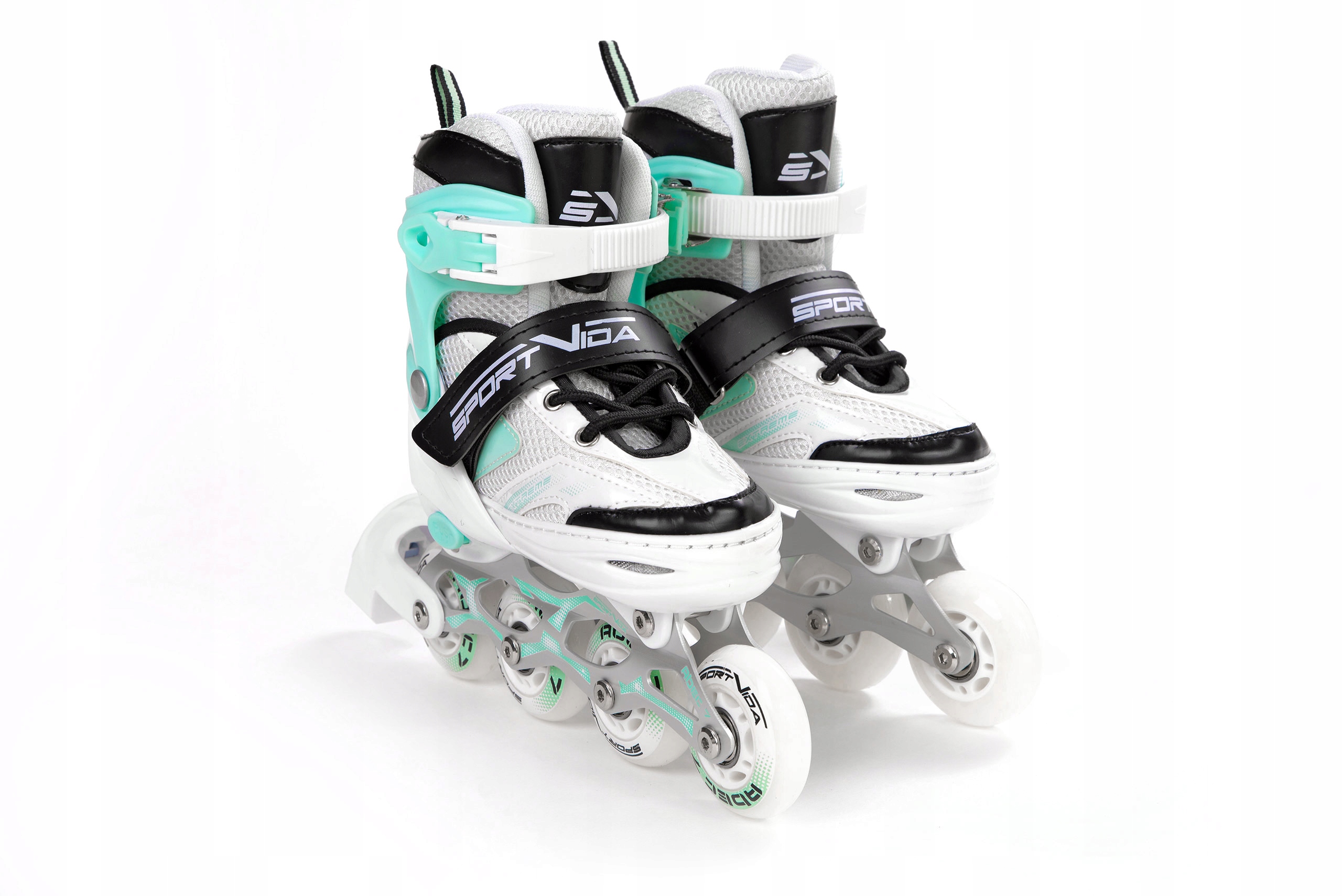 ŁYŻWOROLKI 4w1 ROLKI WROTKI ŁYŻWY REGULOWANE 35-38 Rozmiar 35-38