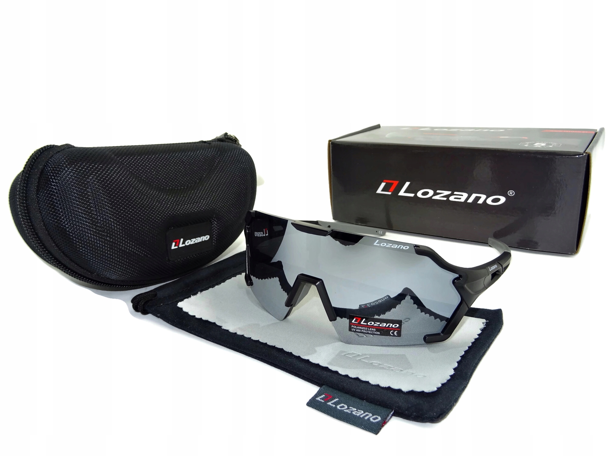 Pánské značkové polarizační sluneční brýle Sport Set černé