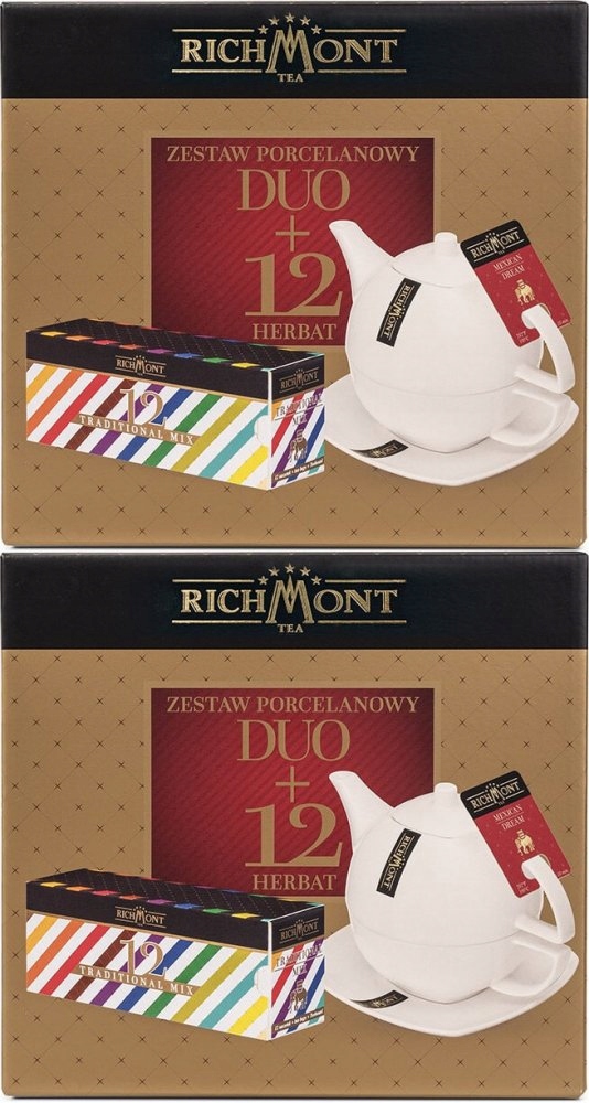 Zestaw Porcelanowy Duo 12 Herbat Mix Richmont x2