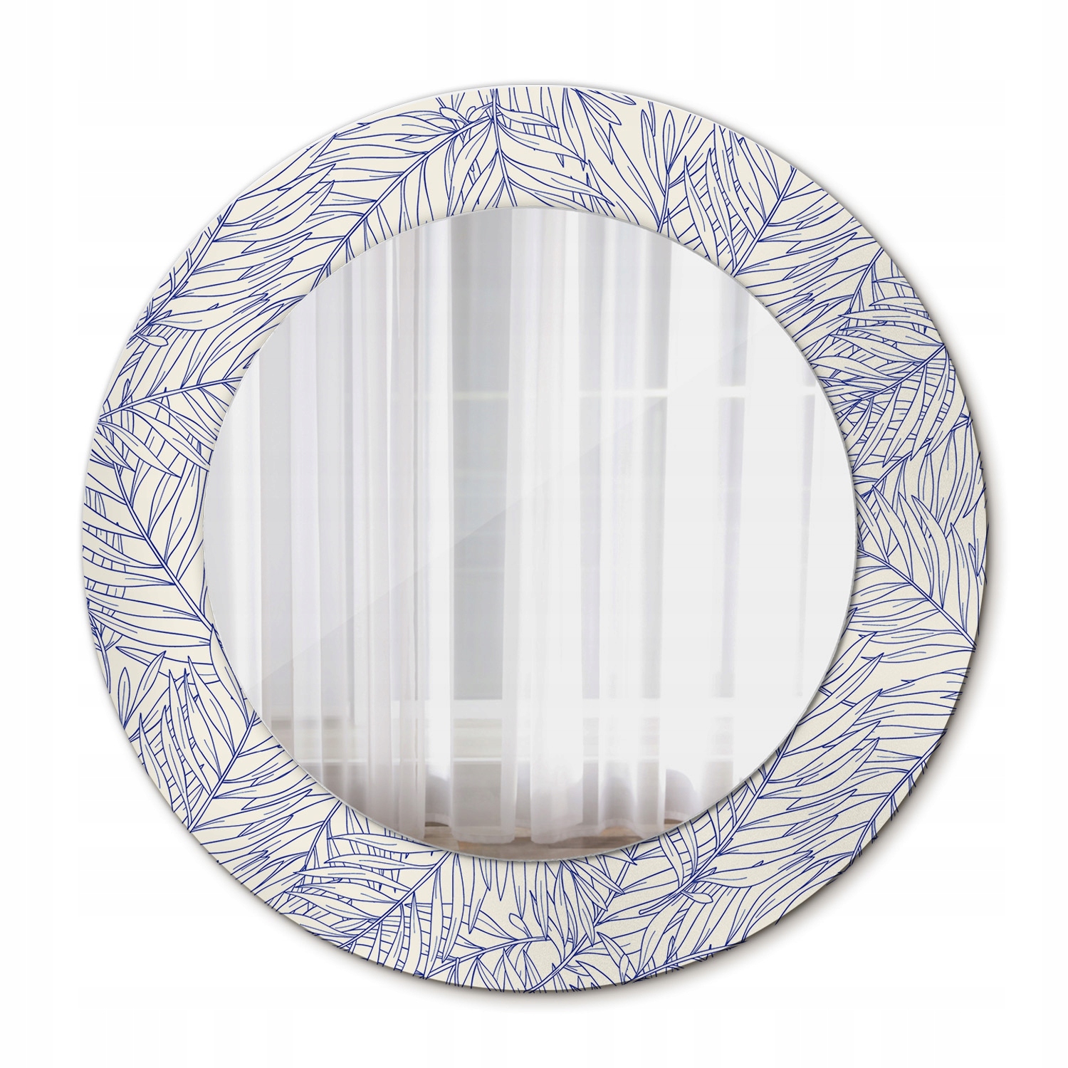 Okrúhle zrkadlo Tropická palma obrys 50 cm