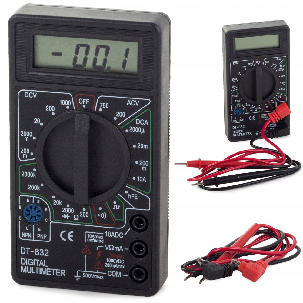 

Miernik Multimetr Tester Cyfrowy Z Sygnałem LCD