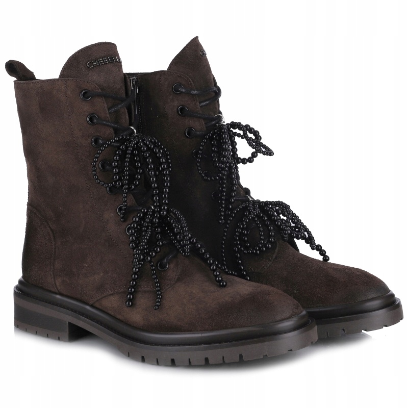 Dámské kozačky CheBello 4850__-268-000-PSK-S402 Hnědá hnědá Kůže Vel. 36