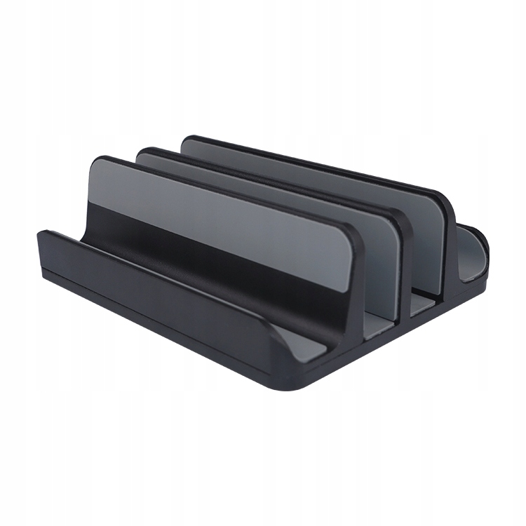 Hliníkový stojan Černý Vazio Notebook pro MacBook iPad 4 Sloty (N17-4-B)