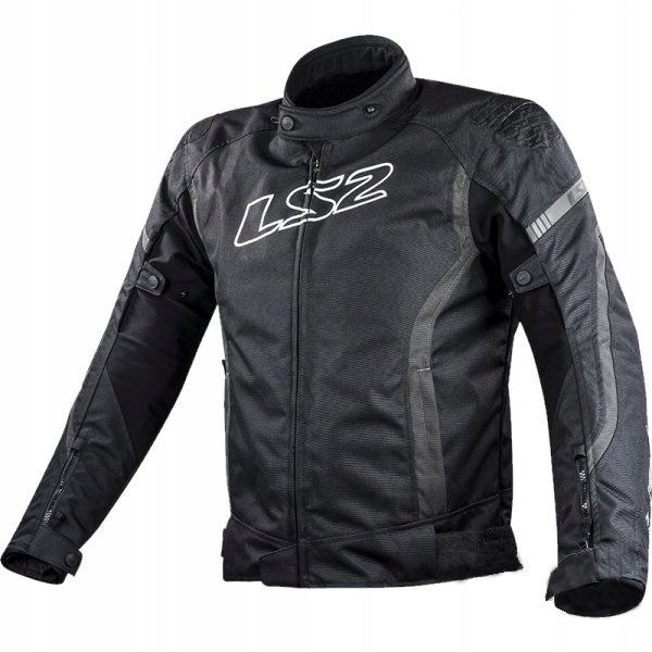 Pánska motocyklová bunda LS2 LS2 Gate Black Dark Grey Vodotesná 5XL