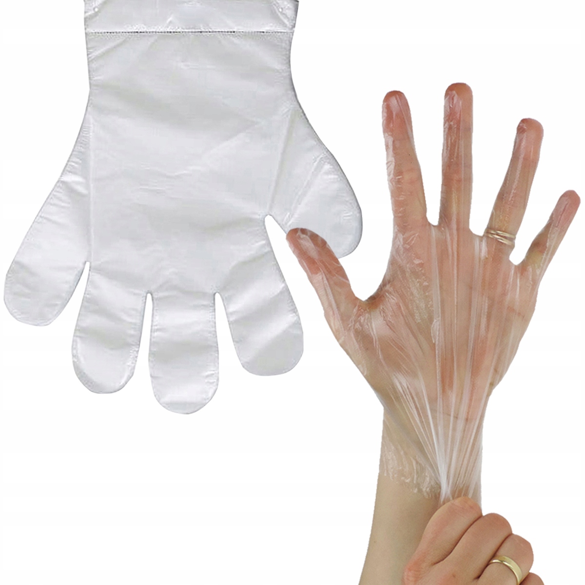 

Rękawiczki Foliowe Zrywki 100 Sztuk Bardzo Mocne H