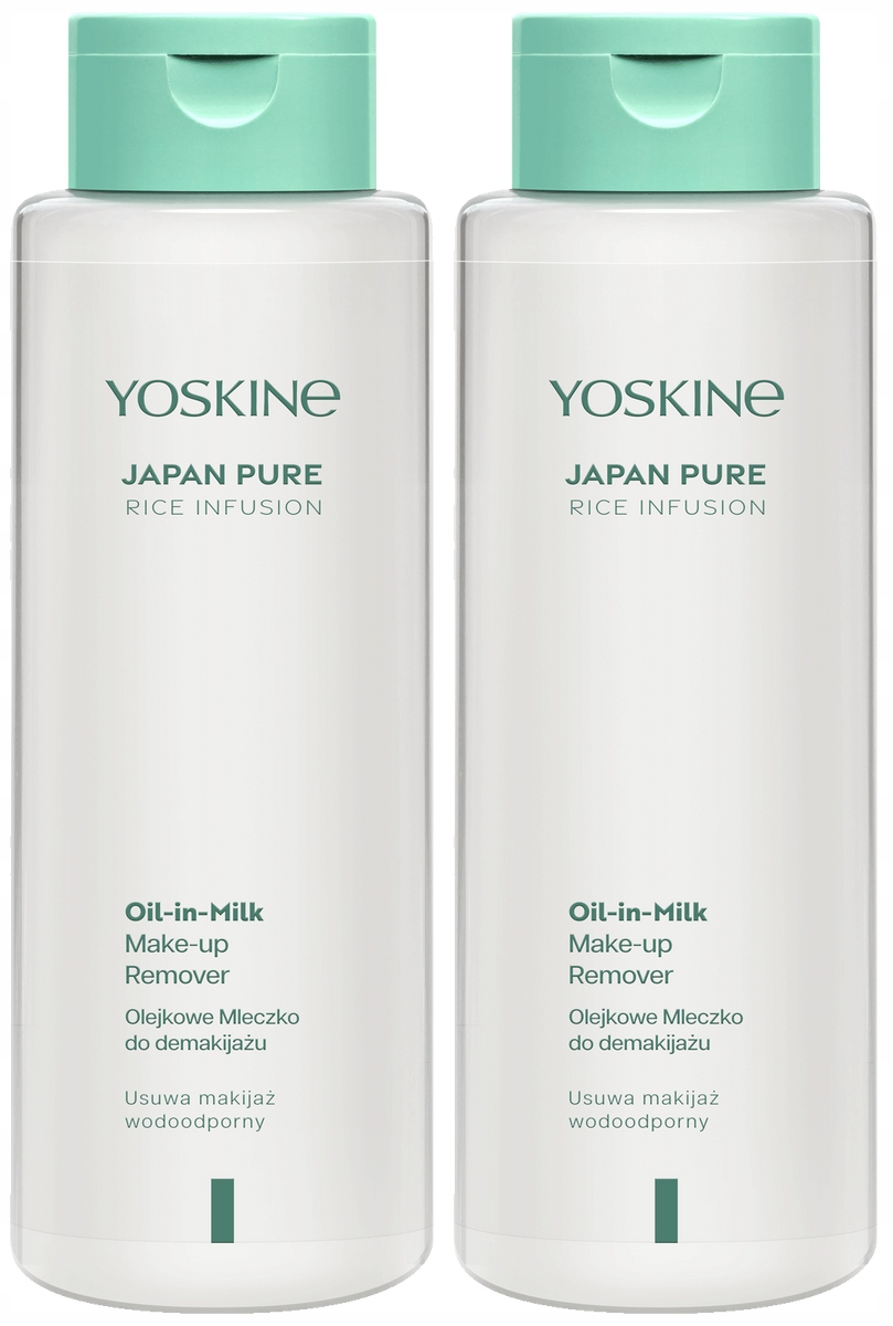 2x Yoskine Japan Rice Sametové olejové odličovací mléko na obličej 400 ml