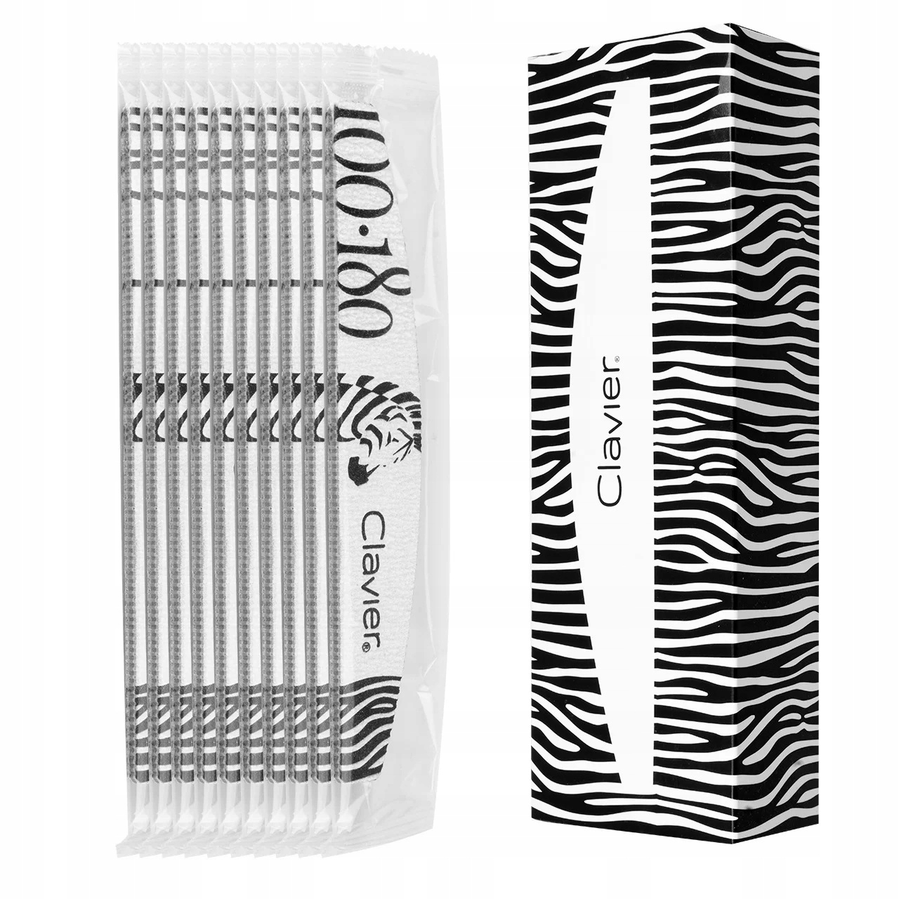 10 X PILNIK DO PAZNOKCI STERYLNY ŁÓDKA 100/180