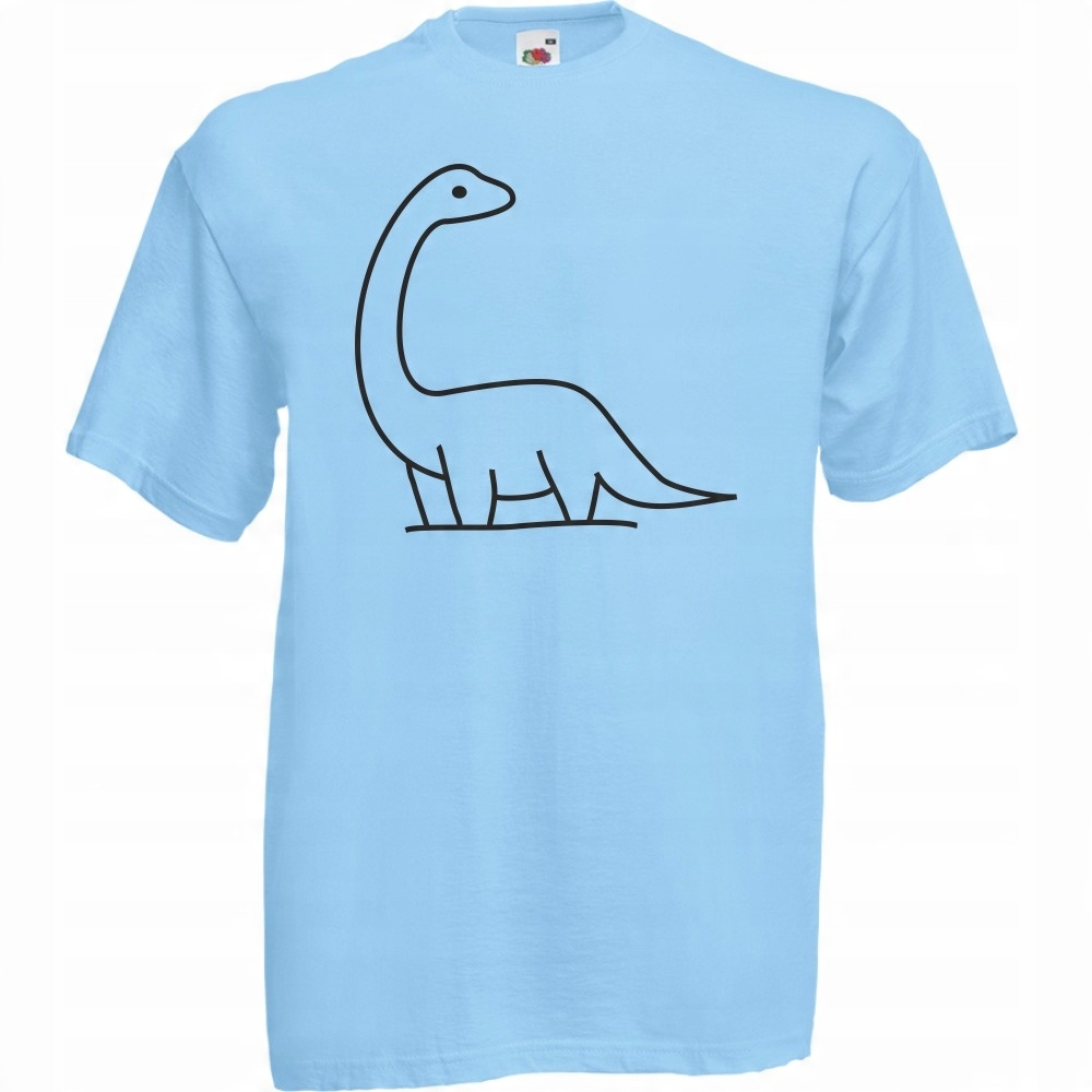 

Koszulka dinozaur dino dinuś XL błękitna