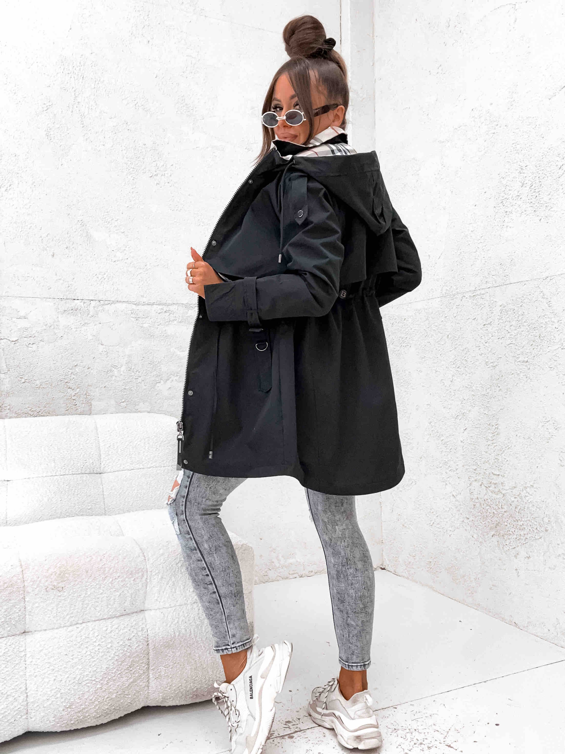 JESIENNA_MODNA DAMSKA Kurtka_Parka kolory - L Marka bez marki