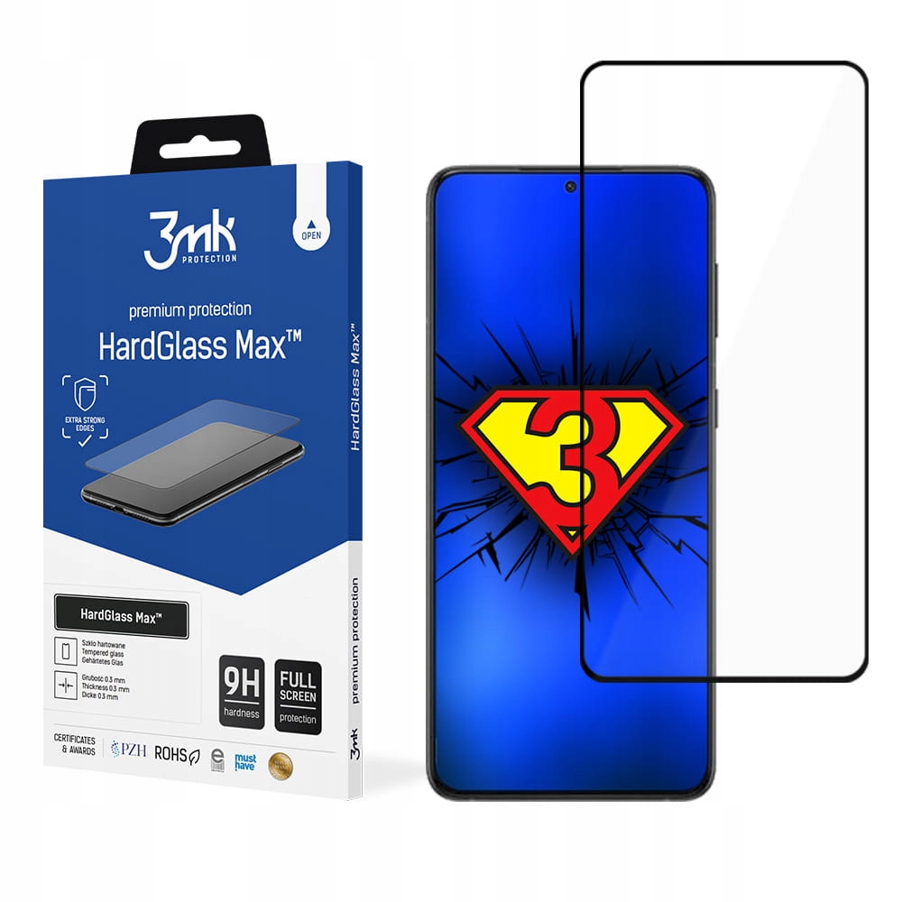 

3MK HardGlass Max szkło Hartowane do Galaxy S23 5G