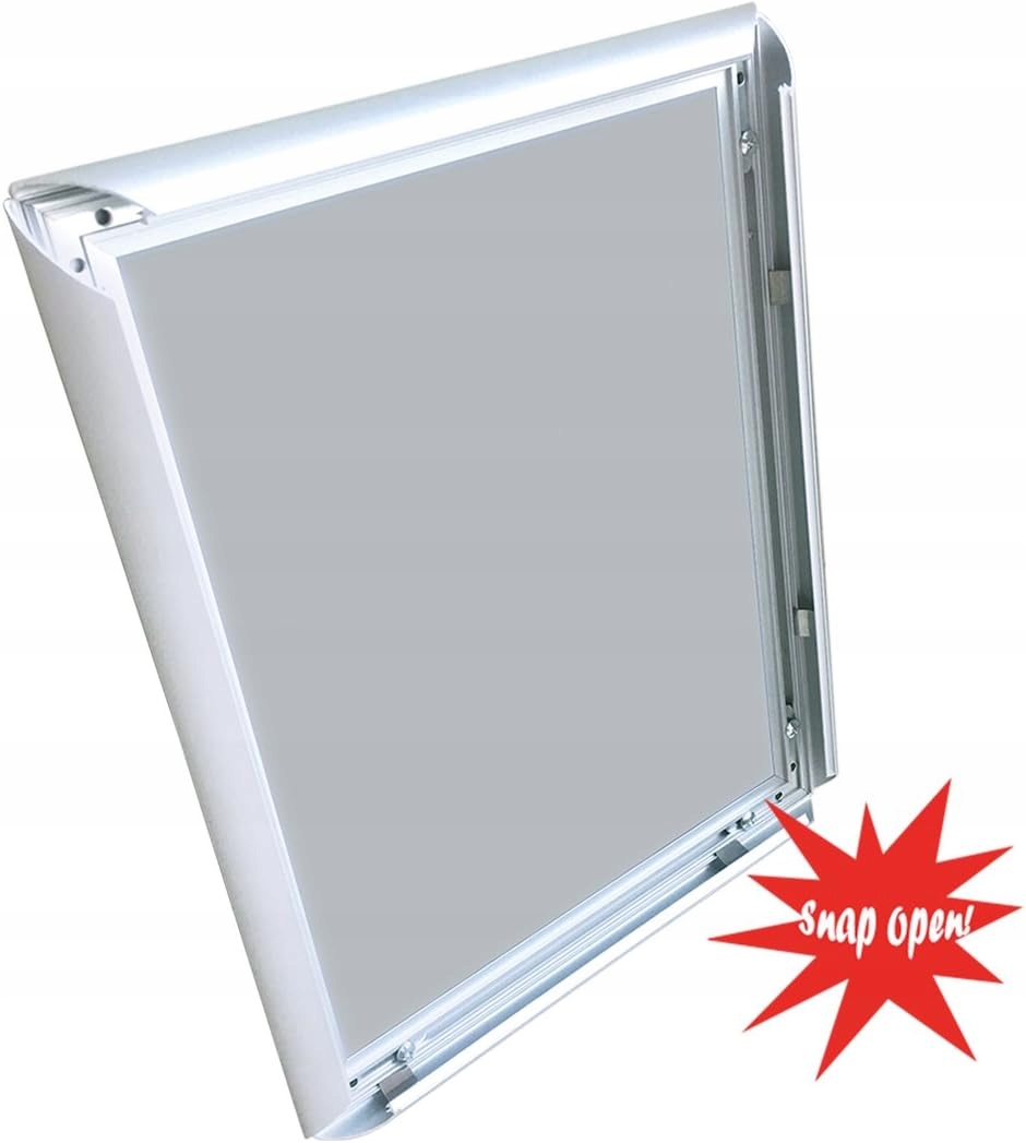 RAMKA PLAKATOWA SREBRNA RAMKA ZATRZASKOWA 42 x 30 CM Marka inna