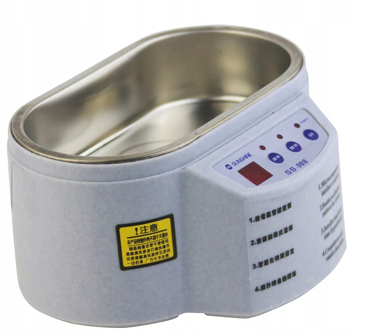 Wanna Myjka Ultradźwiękowa Sunshine Cyfrowa 600ML 30W/50W