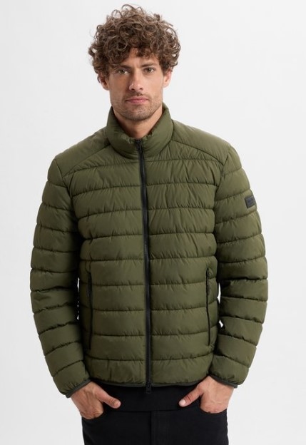 Marc O'polo Prošívaná Bunda Zelená Hladká Pro Každodenní Nošení M Jgp