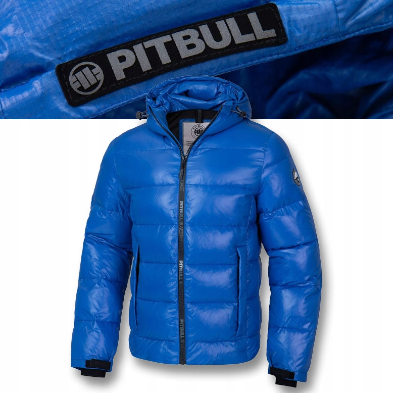 Pánská Zimní bunda s kapucí Pitbull Pepperwood, prošívaná, teplá, Rip-Stop