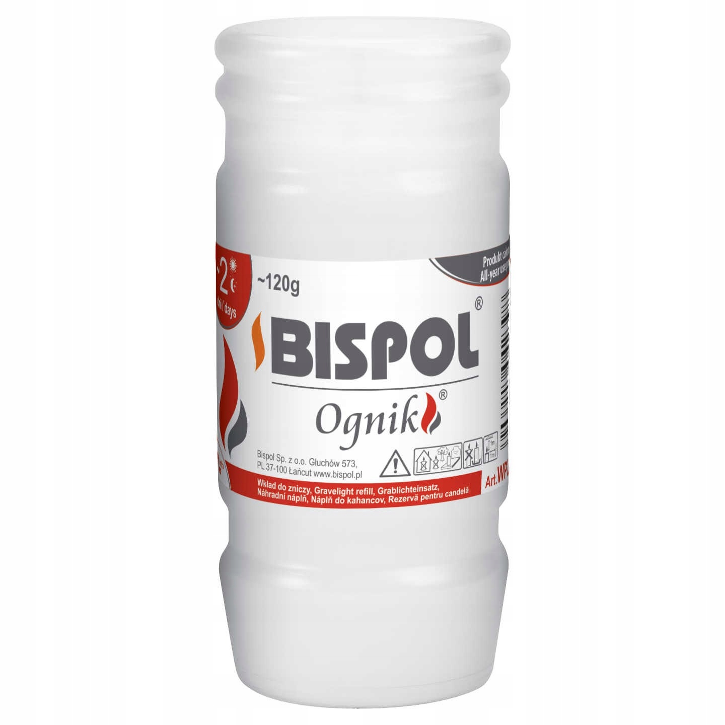 

Wkład do zniczy Bispol WP2N 48h 1szt.