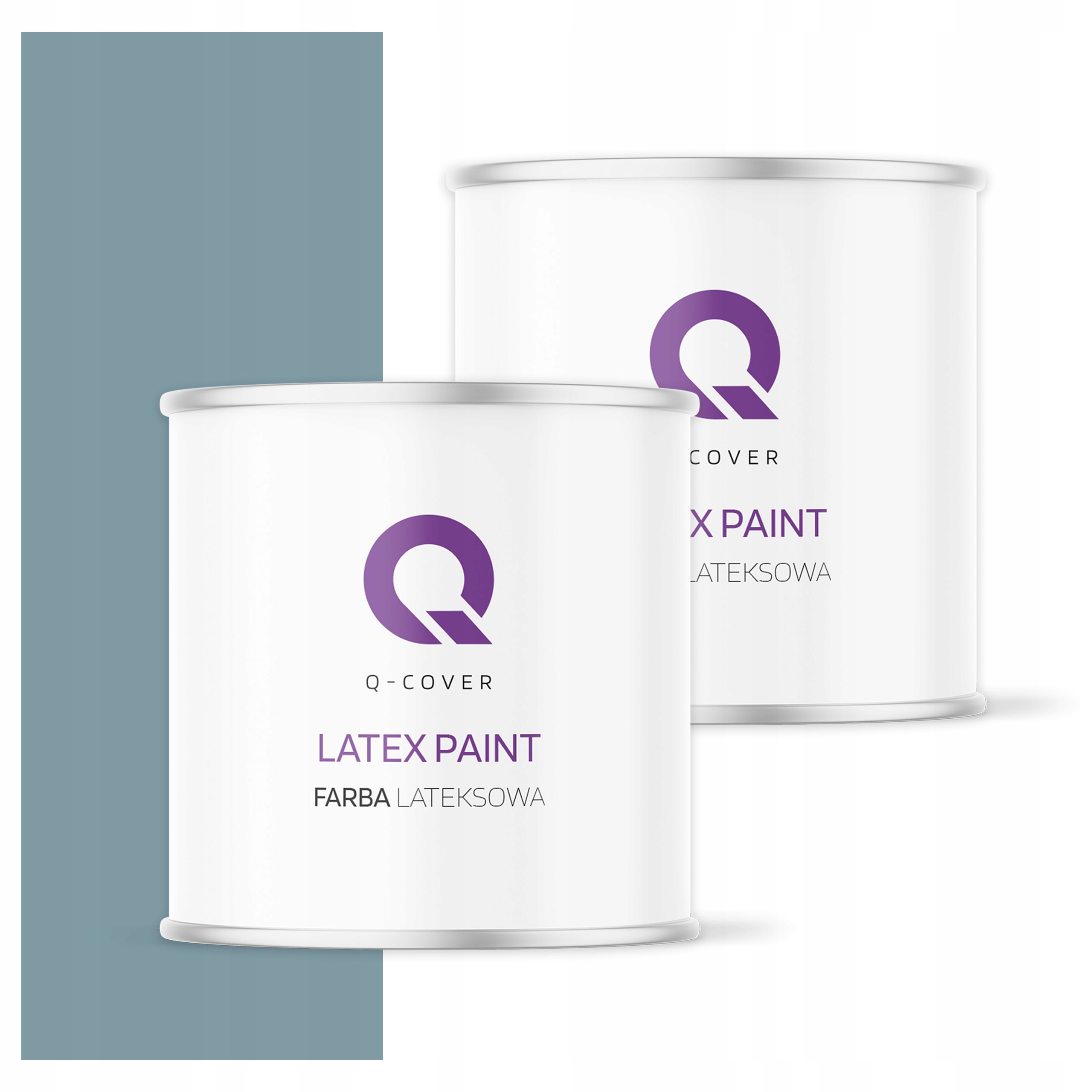 Interiérová latexová Barva na strop 2l, tmavě matná platinovo šedá