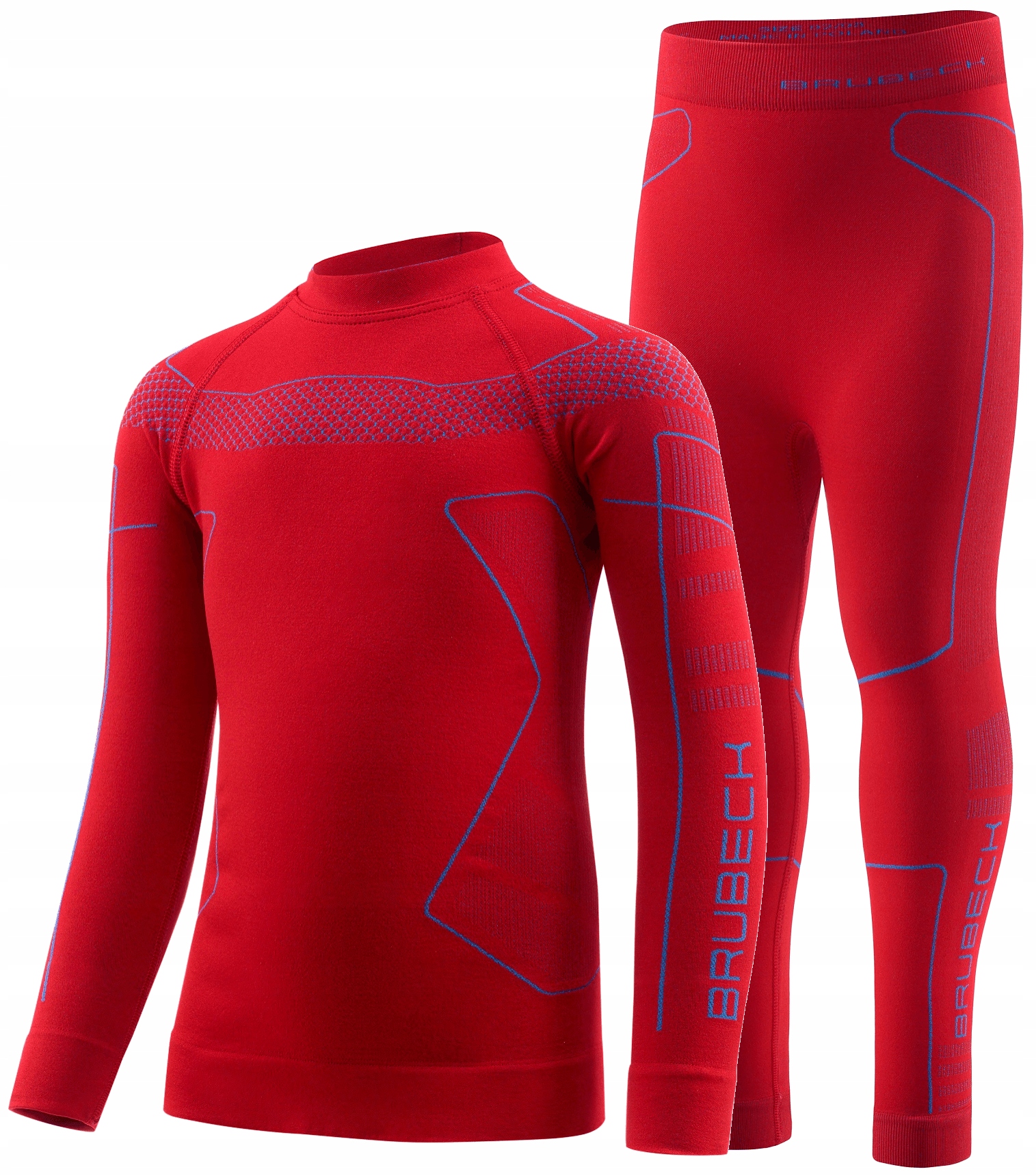 Komplet Dětského Termoaktivního Spodního Prádla Brubeck Thermo Kids Lyžování 116/122