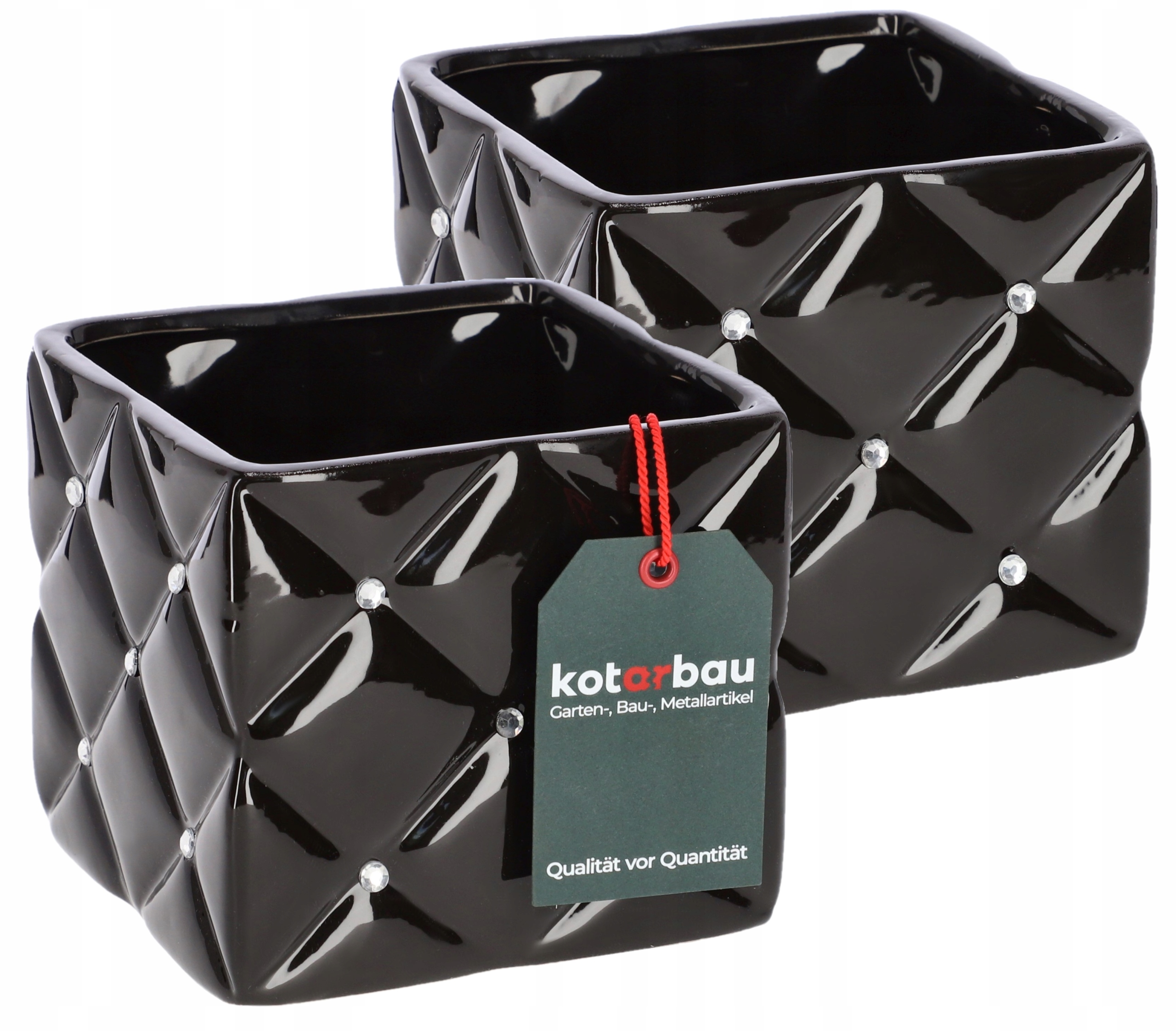 DONICZKA GLAMOUR 2szt DONICA OSŁONKA CERAMICZNA